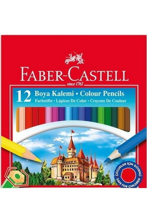 Faber Castell Kuru Boya Yarım Boy 12 li