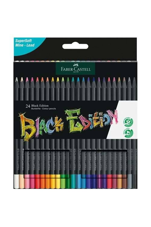 Faber Castell Black Edition Kuru Boya 24 lü 116424