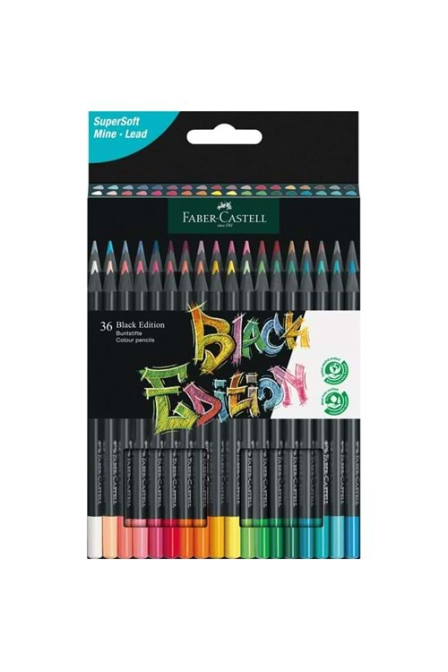 Faber Castell Black Edition Kuru Boya 36 lı 116436