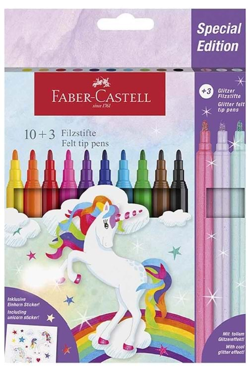 Faber Castell Unicorn Keçeli Kalem 13 lü 554213