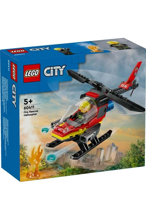 Lego City İtfaiye Kurtarma Helikopteri 60411