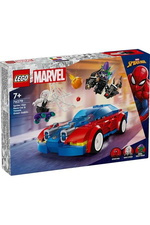 Lego Marvel Örümcek Adam Yarış Arabası ve Venom Green Goblin 76279