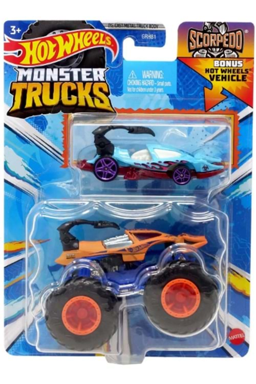 Hot Wheels Monster Trucks 1:64 Arabalar İkili Set GRH81