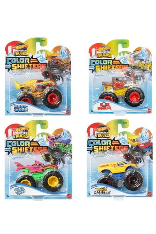 Hot Wheels Monster Trucks Color Shifters Renk Değiştiren Araçlar HGX06