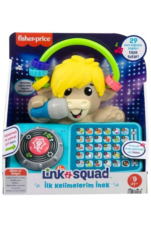 Fisher Price Sesli ve Işıklı Link Squad İlk Kelimelerim İnek HYL26