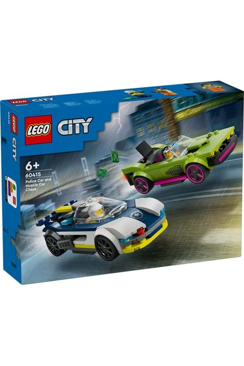 Lego City Polis Arabası ve Spor Araba Takibi 60415