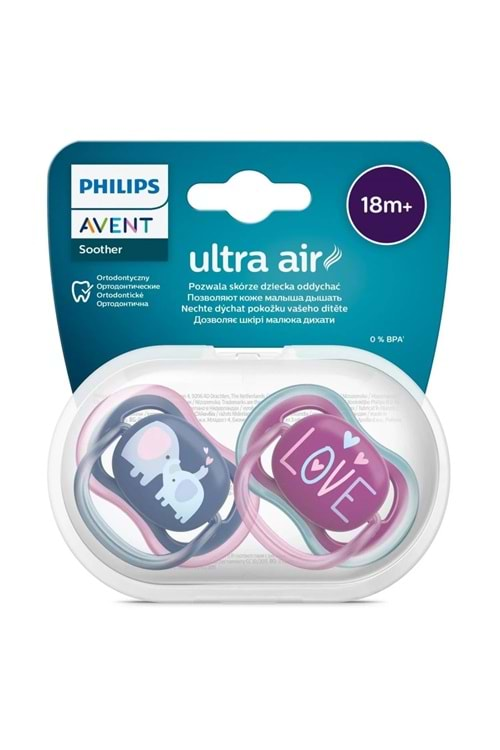 Avent Silikon Emzik Ultra Air 18 Ay+ SCF349/22