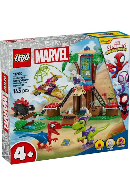 Lego Spidey Ağaç Ev Karargahında Spidey ve Gobbynin Raptor Savaşı11200