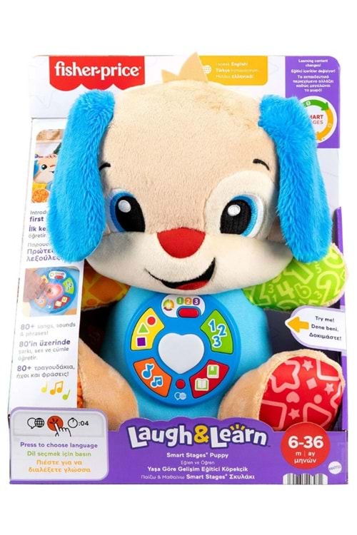 Fisher Price Eğtici Köpekçik Yaşa Göre Gelişim Türkçe JFD25