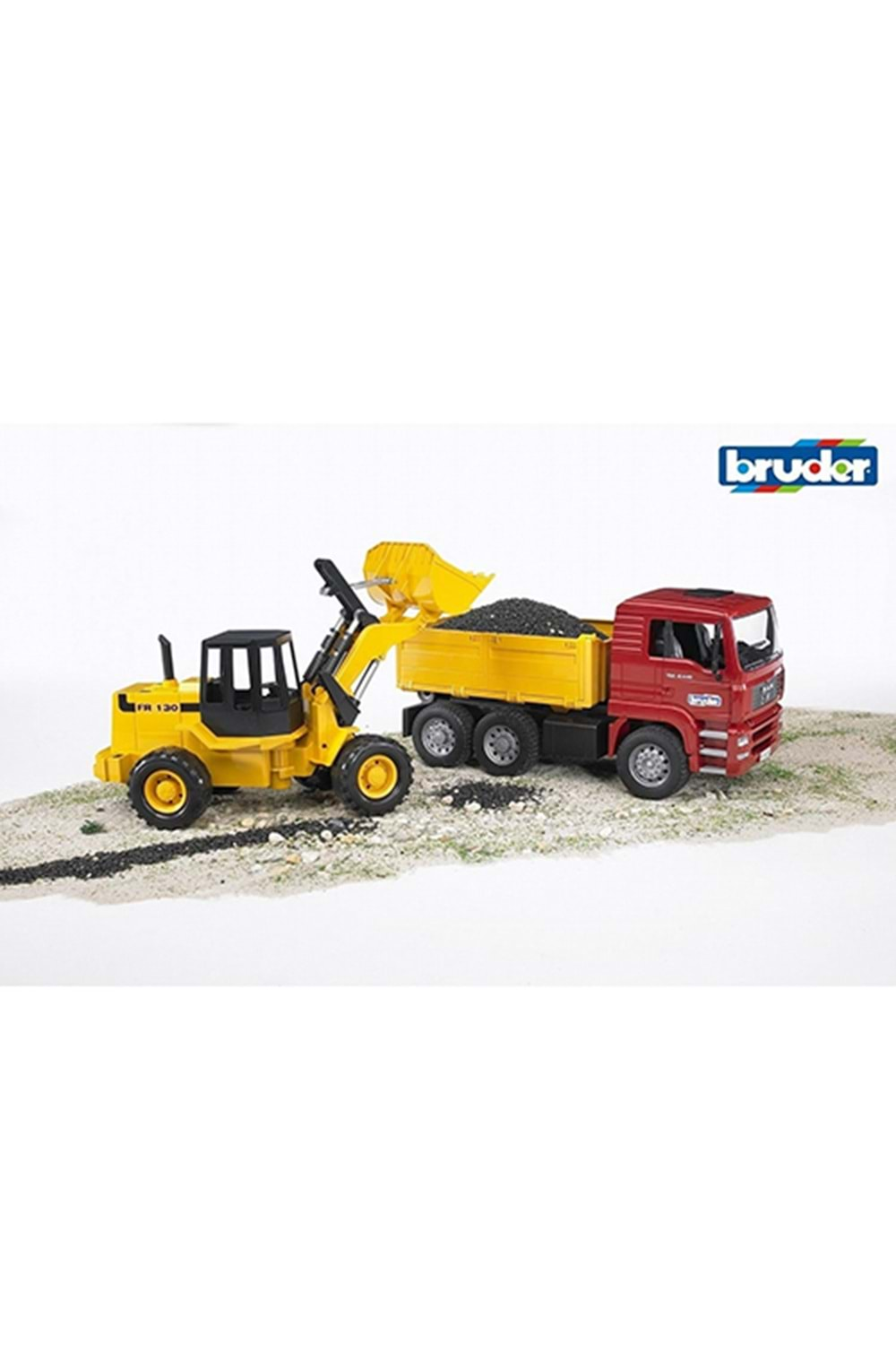 Bruder Man Damperli Kamyon Ve Fr 130 Kepçe 02752