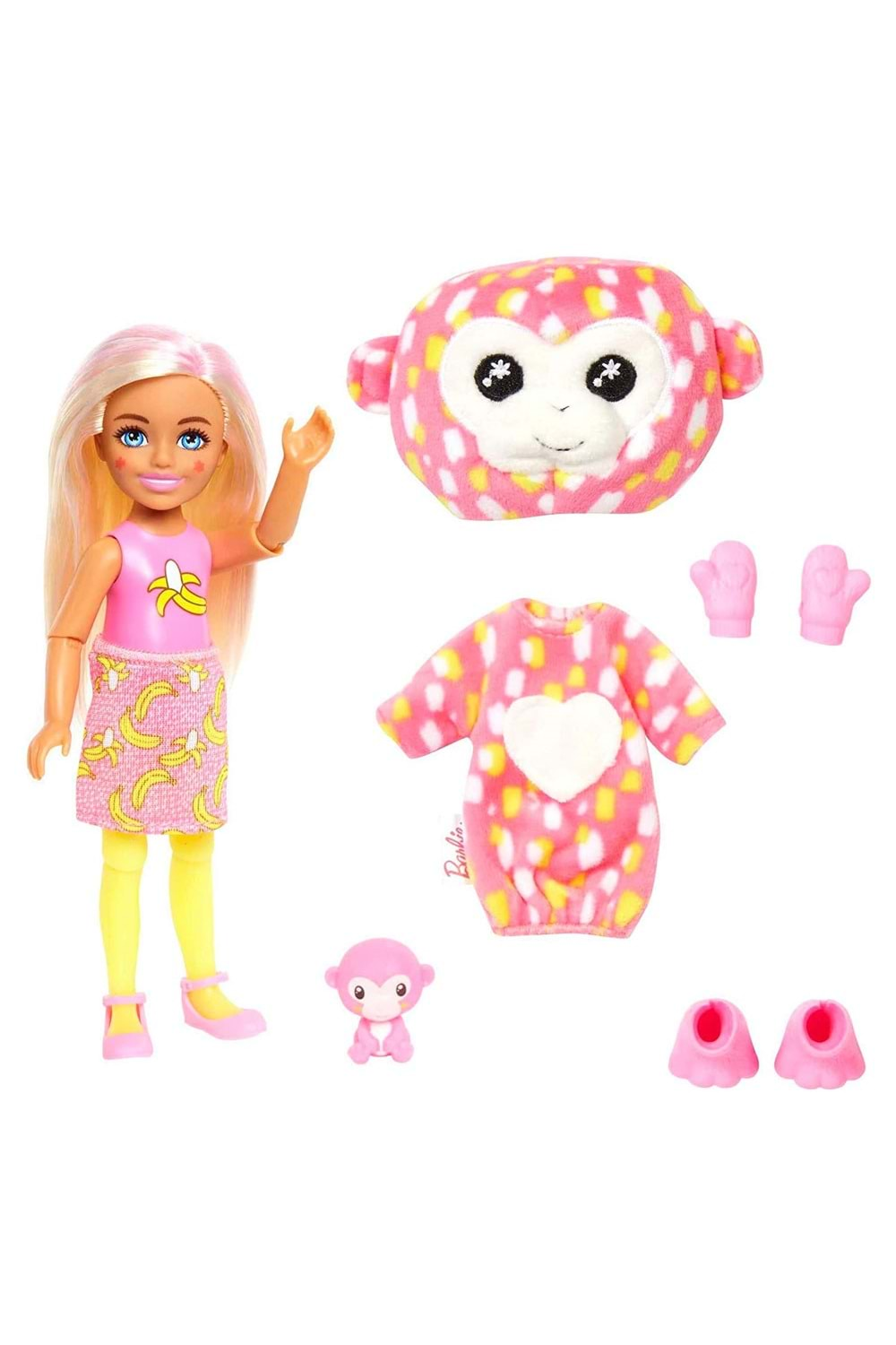 Barbie Cutie Reveal Chelsea Tropikal Orman Serisi Maymun HKR14