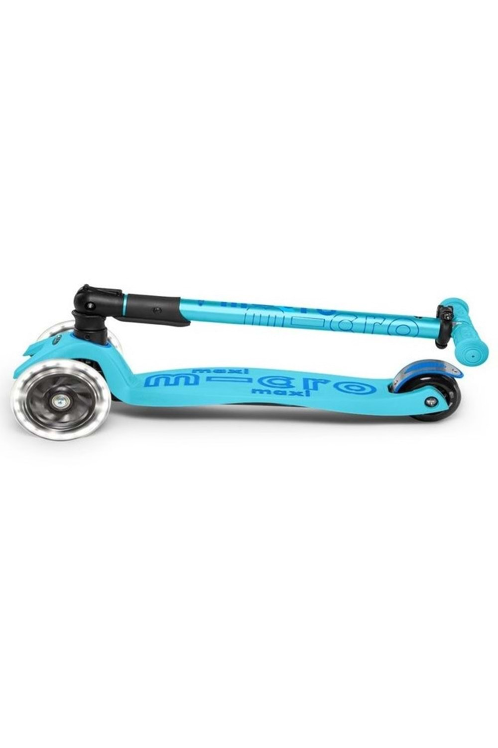 Micro Scooter Maxi Deluxe Foldable Bright Blue Işıklı Teker MMD092