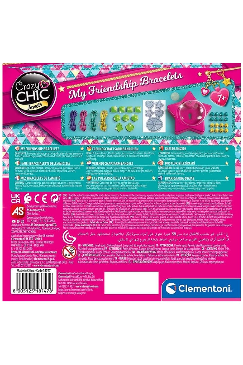 Clementoni Crazy Chic Arkadaşlık Bileklikleri 18747