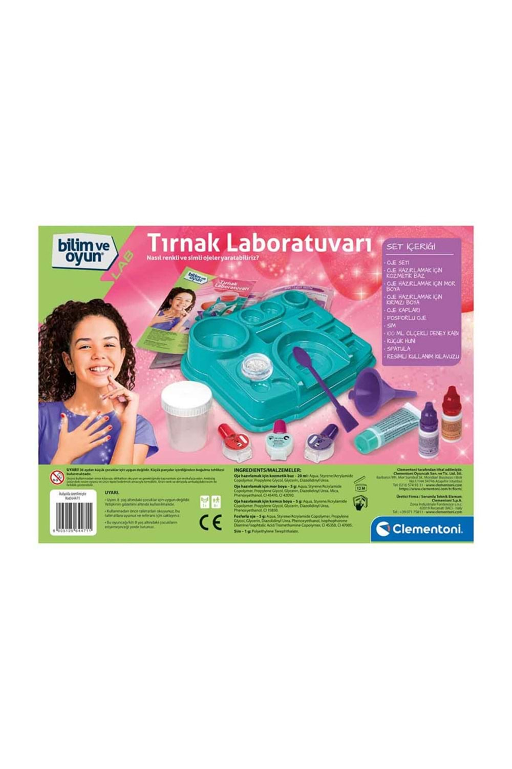 Clementoni Bilim ve Oyun Tırnak Labaratuvarı 64471