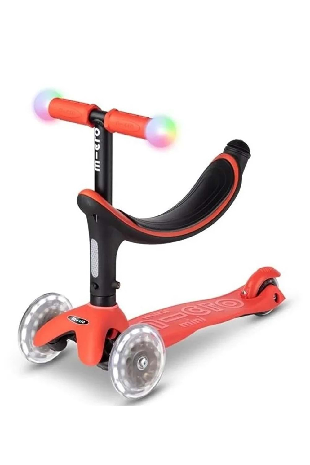 Micro Scooter Mini2Grow Deluxe Magic Kırmızı Işıklı Teker MMD356