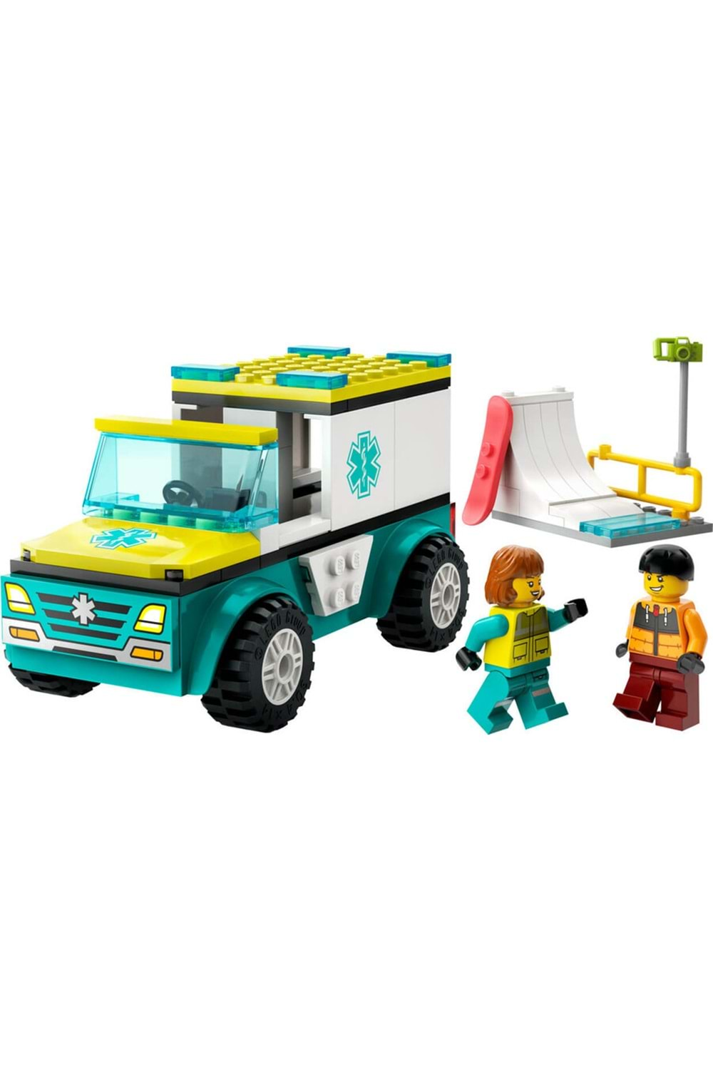 Lego City Acil Ambulansı ve Snowboardcu 60403