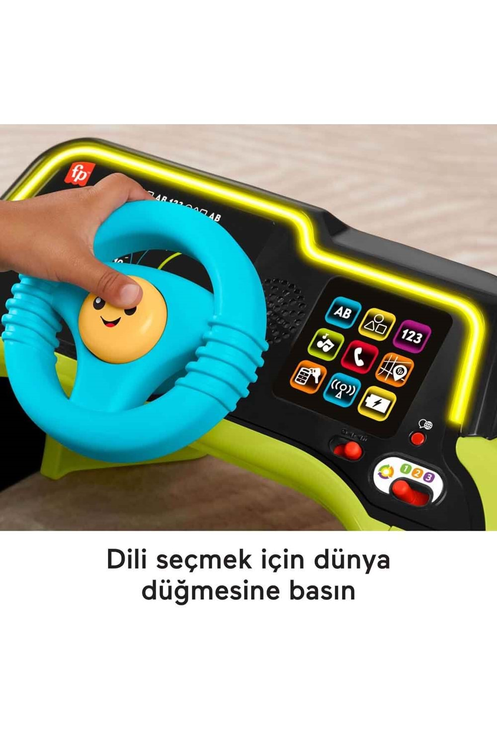 Fisher Price Sesli ve Işıklı Eğlen ve Öğren İlk Arabam HYR91