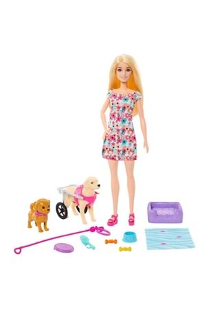 Barbie ve Engelli Köpeği Oyun Seti HTK37