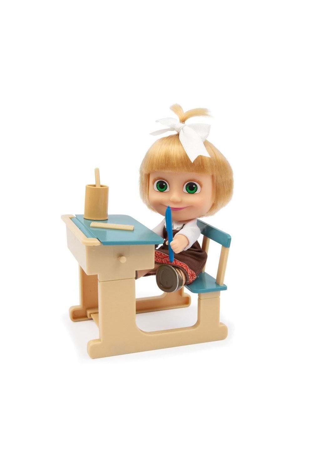 Masha ve Koca Ayı 12 cm Bebek Okul Oyun Seti MHA07000