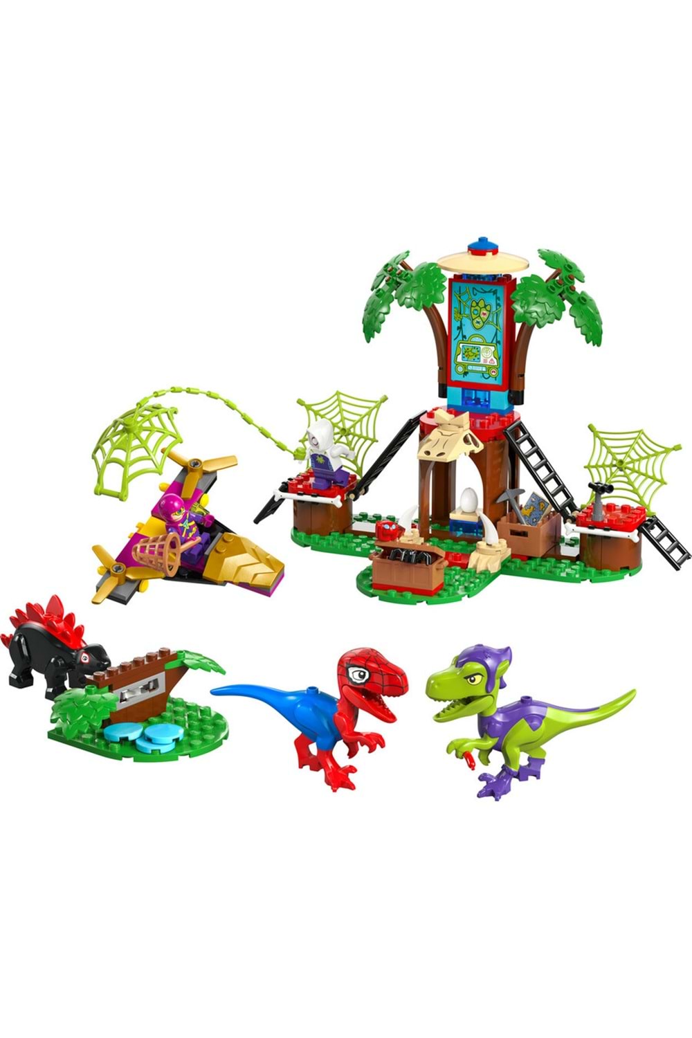 Lego Spidey Ağaç Ev Karargahında Spidey ve Gobbynin Raptor Savaşı11200