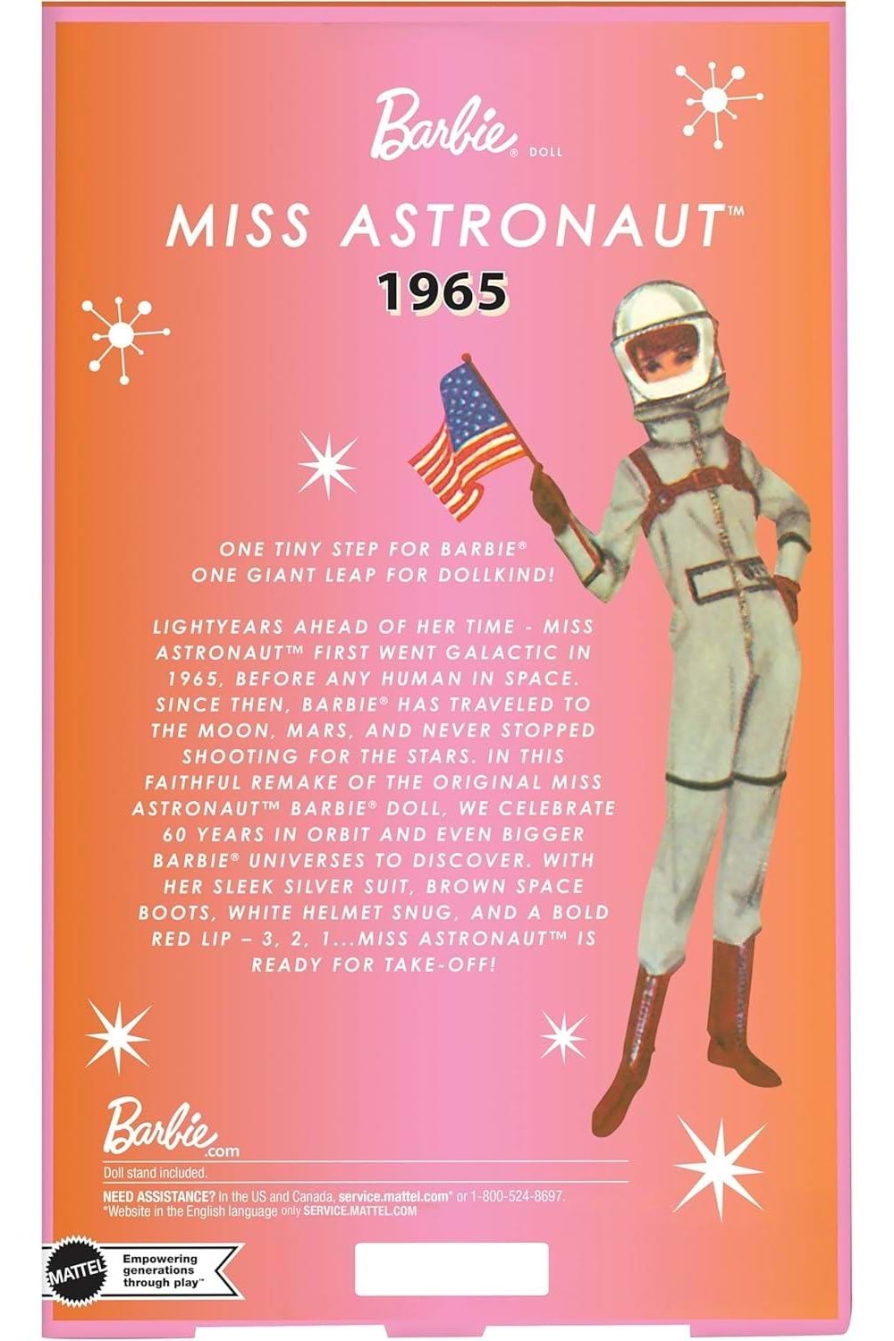 Barbi·e Astronot 60. Yıl Dönümü Nostaljik Bebek JBJ48